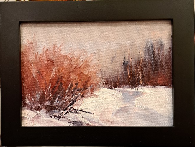 Winter's Hush 5x7 $300 at Hunter Wolff Gallery